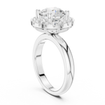 Gold Ring DDLR-333, White Gold, view 1