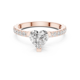 Gold Ring DDLR-433, Rose Gold, view 4