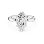 Gold Jewelry L36-10, Marquise center stone, White Gold, view 4