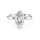 Gold Jewelry L36-10, Marquise center stone, White Gold, view 4