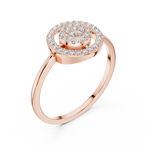Gold Ring DR-6317, Rose Gold, view 2