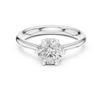 Gold Ring DDLR-558, White Gold, view 4