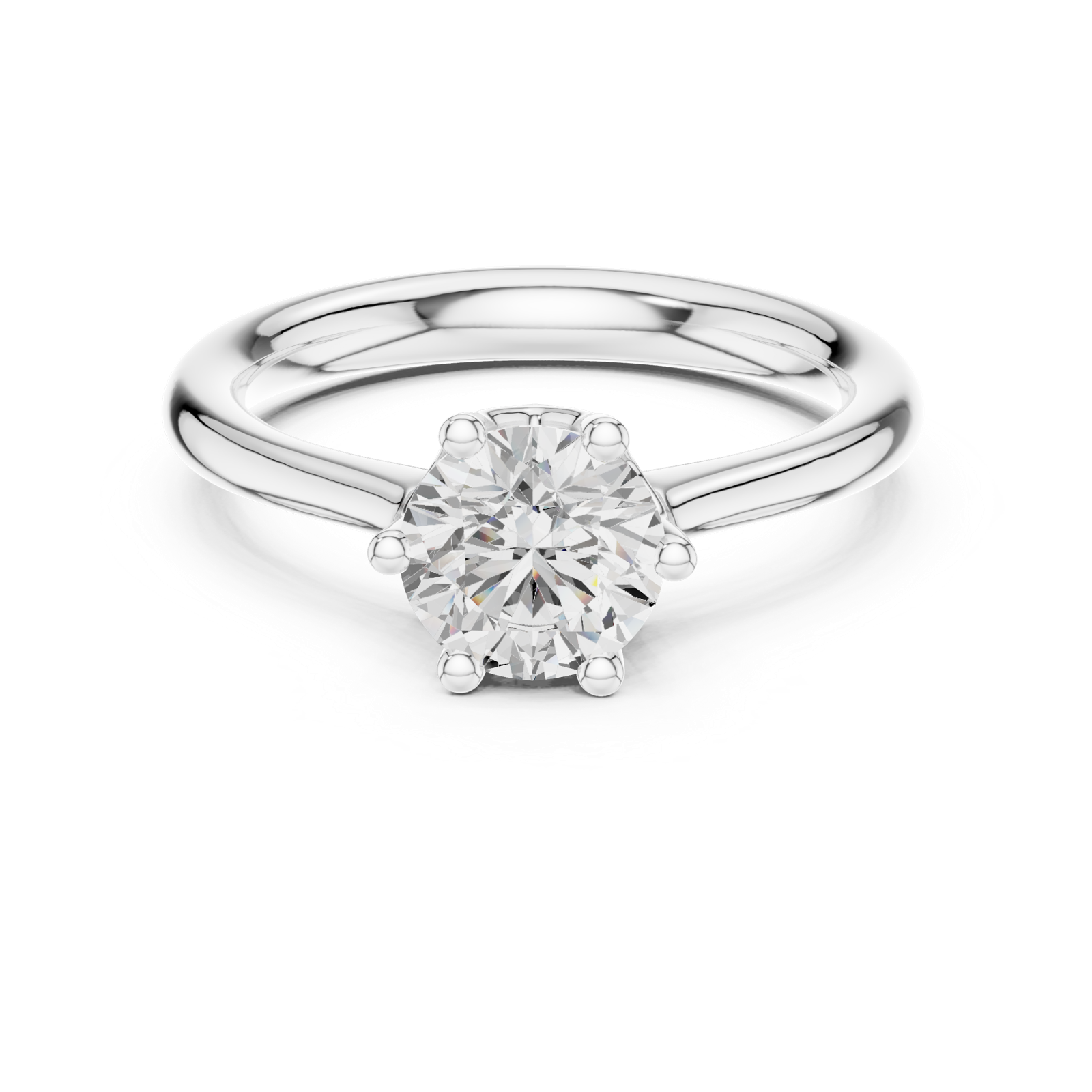 Gold Ring DDLR-558, White Gold, view 4
