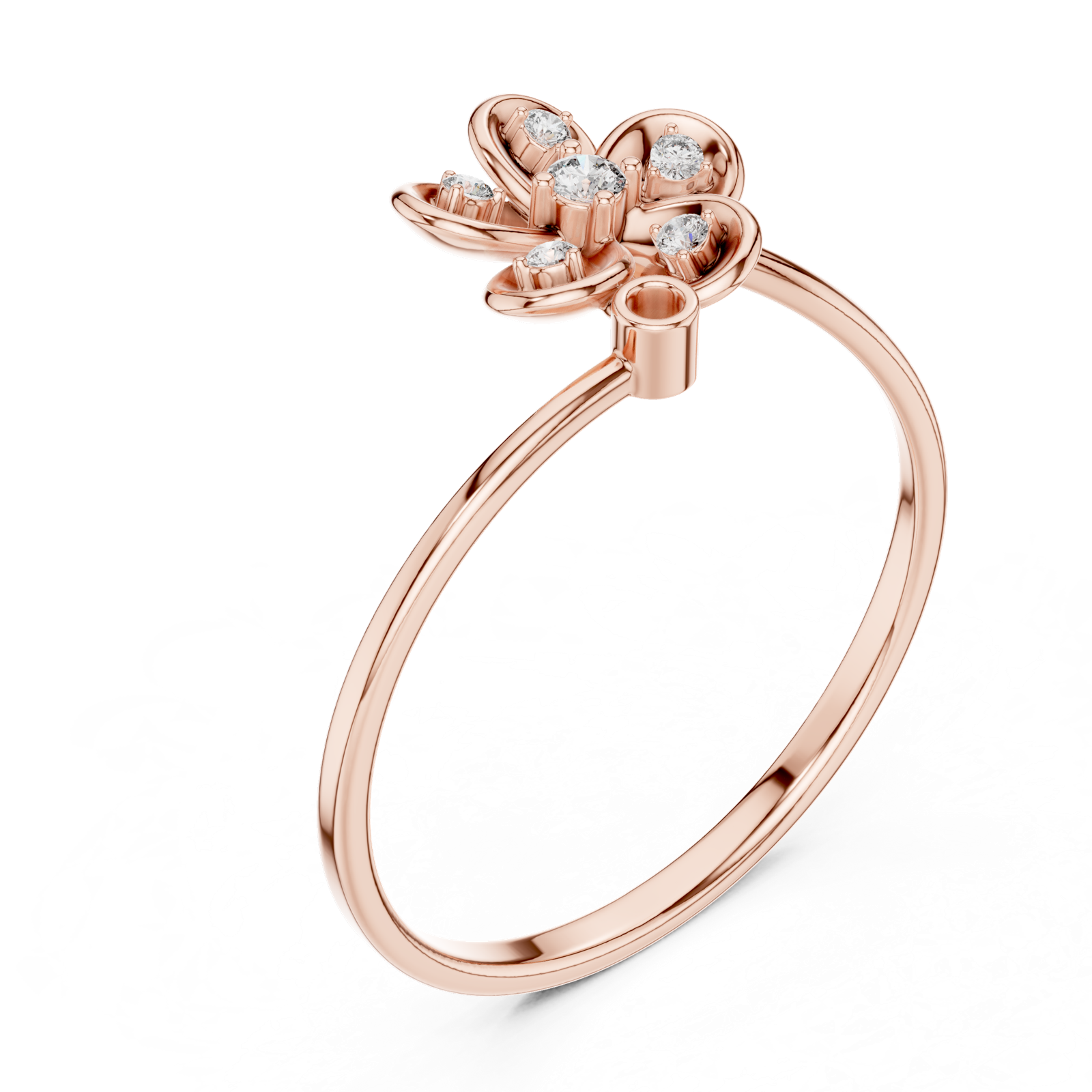 Gold Ring 1 (195), Rose Gold, view 2