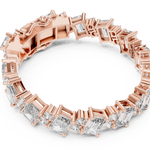 14K Solid Gold Lab Diamond Bracelet, Rose Gold, view 2