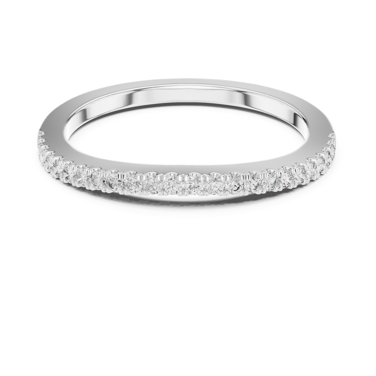 Gold Ring L03-811, White Gold, view 4