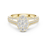Gold Ring DDLR-756, Yellow Gold, view 4