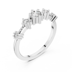 Gold Ring 12-10021@L, White Gold, view 2