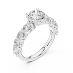 Gold Ring DDLR-657, White Gold, view 2