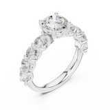 Gold Ring DDLR-657, White Gold, view 2