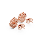 Gold Earrings AVBER, Rose Gold, view 2