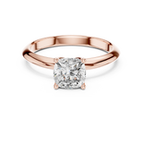 Gold Jewelry L36-6, Cushion center stone, Rose Gold, view 4