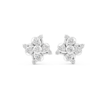 Gold Earrings 9-10004E, White Gold