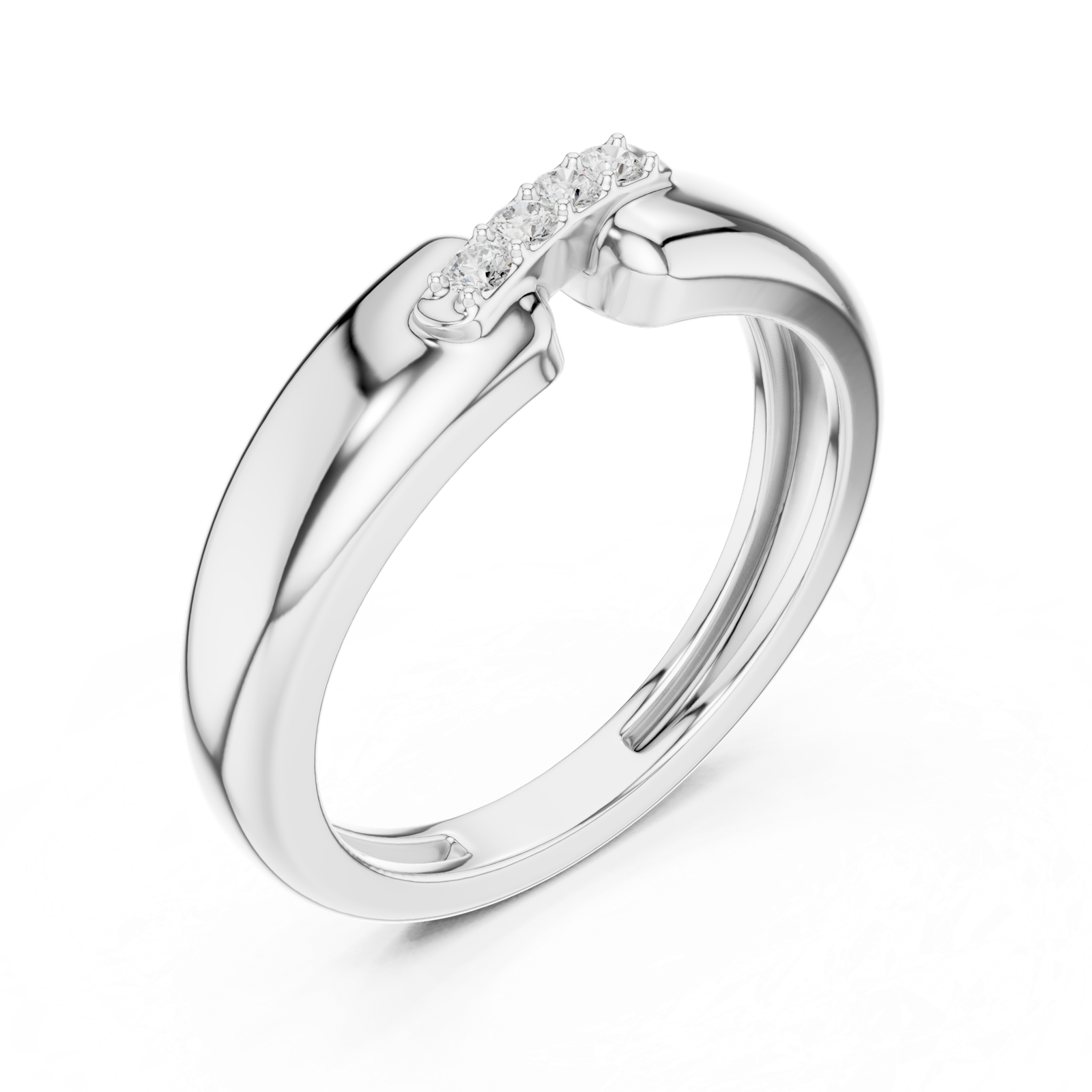 Gold Ring SBMR(24), White Gold, view 2