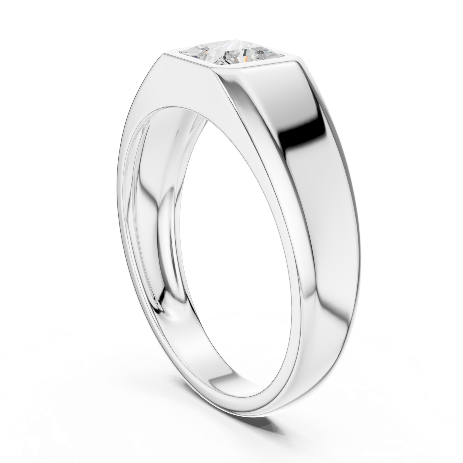 Gold Ring SBMR(29), White Gold, view 1