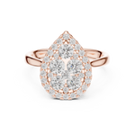 Gold Ring DDLR-785, Rose Gold, view 4