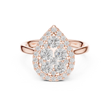 Gold Ring DDLR-785, Rose Gold, view 4