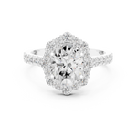 Gold Ring DDLR-351, White Gold, view 4