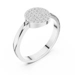 Gold Ring DDLR-584, White Gold, view 2