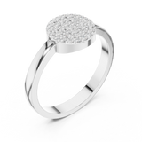Gold Ring DDLR-584, White Gold, view 2