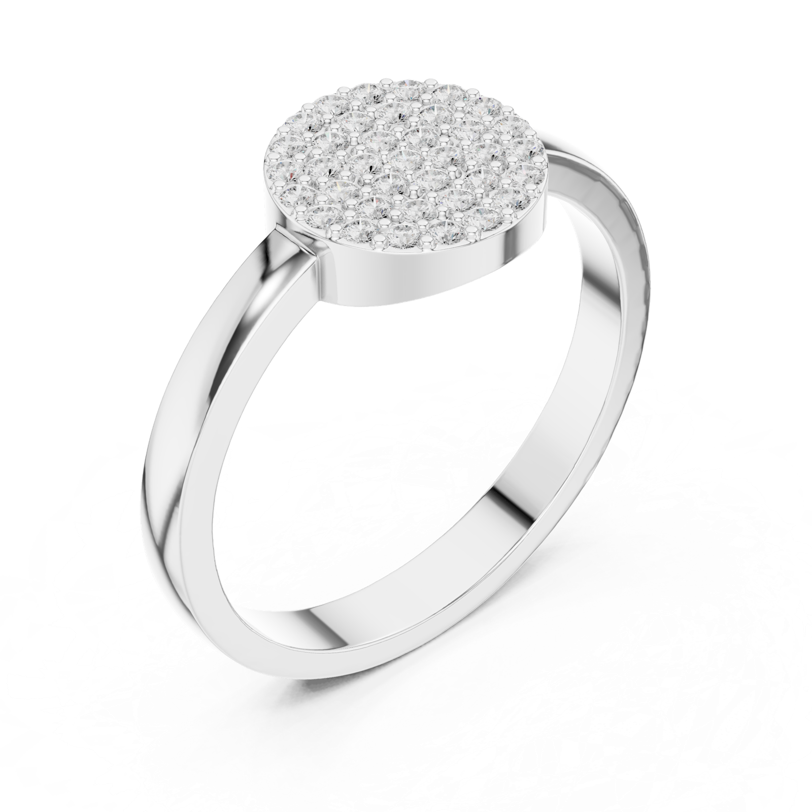 Gold Ring DDLR-584, White Gold, view 2