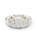 Gold Ring 19-120015L, White Gold