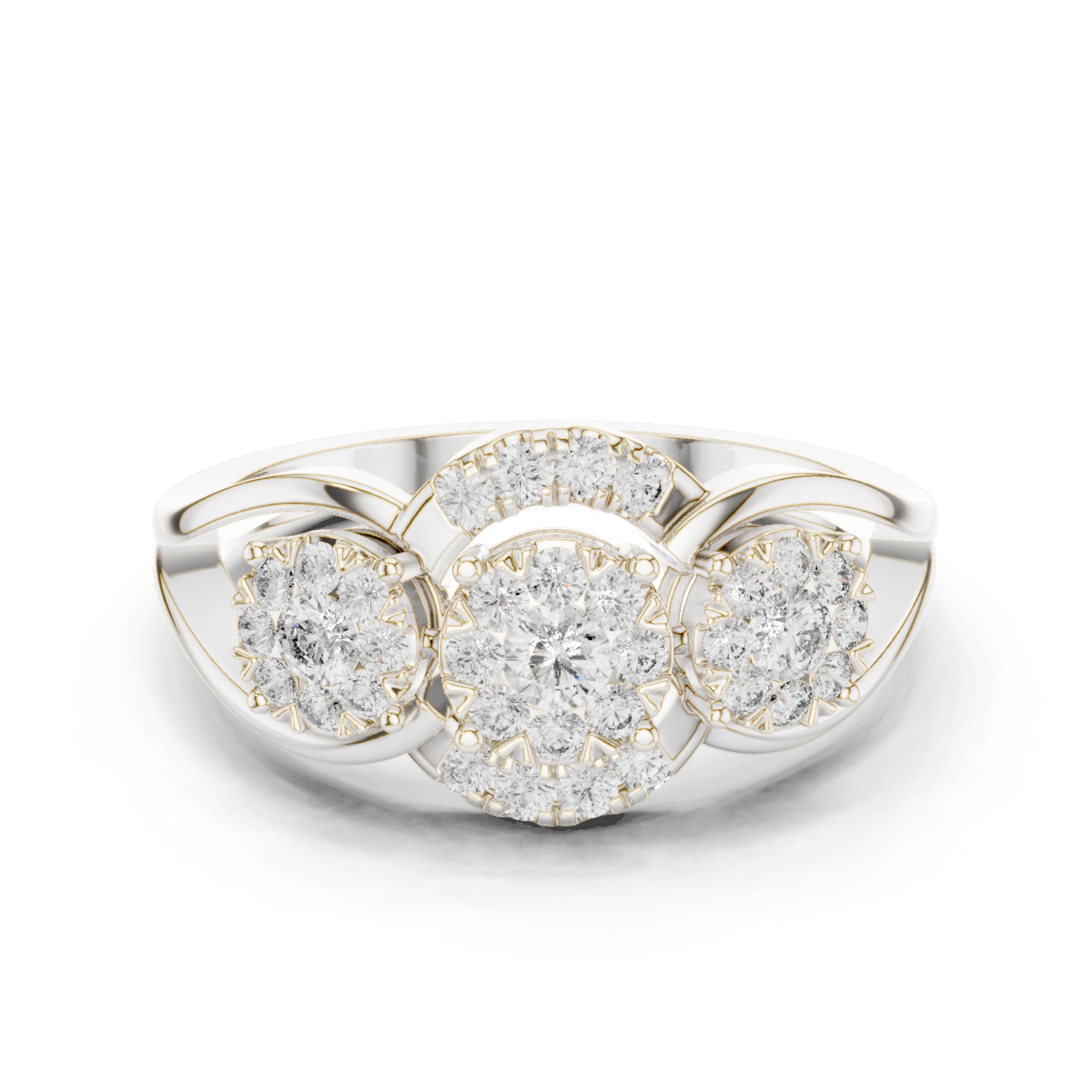 Gold Ring 19-120015L, White Gold