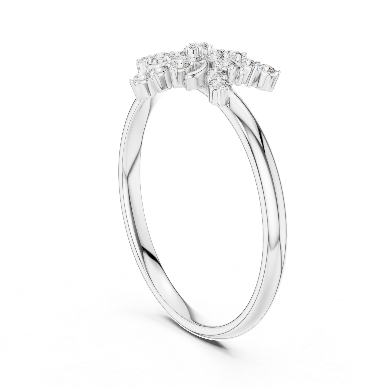 Gold Ring 1 (277), White Gold, view 1