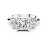 Gold Ring DDLR-904, White Gold, view 4
