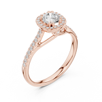 Gold Ring LR-0227, Rose Gold, view 2
