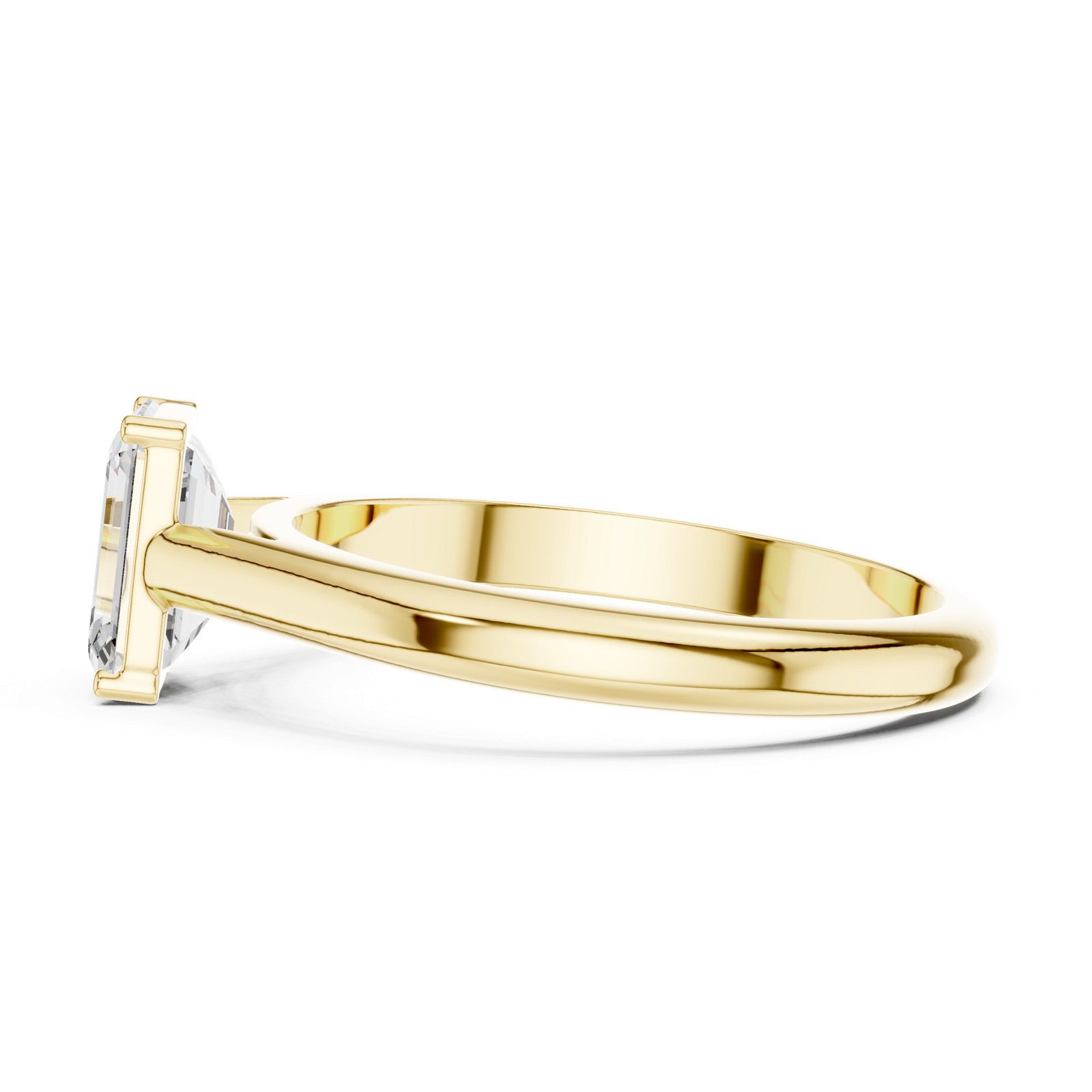 Gold Ring DDLR-1077, Yellow Gold, view 3