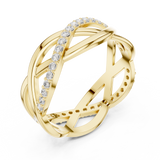 Gold Ring L22-R8, Yellow Gold, view 2