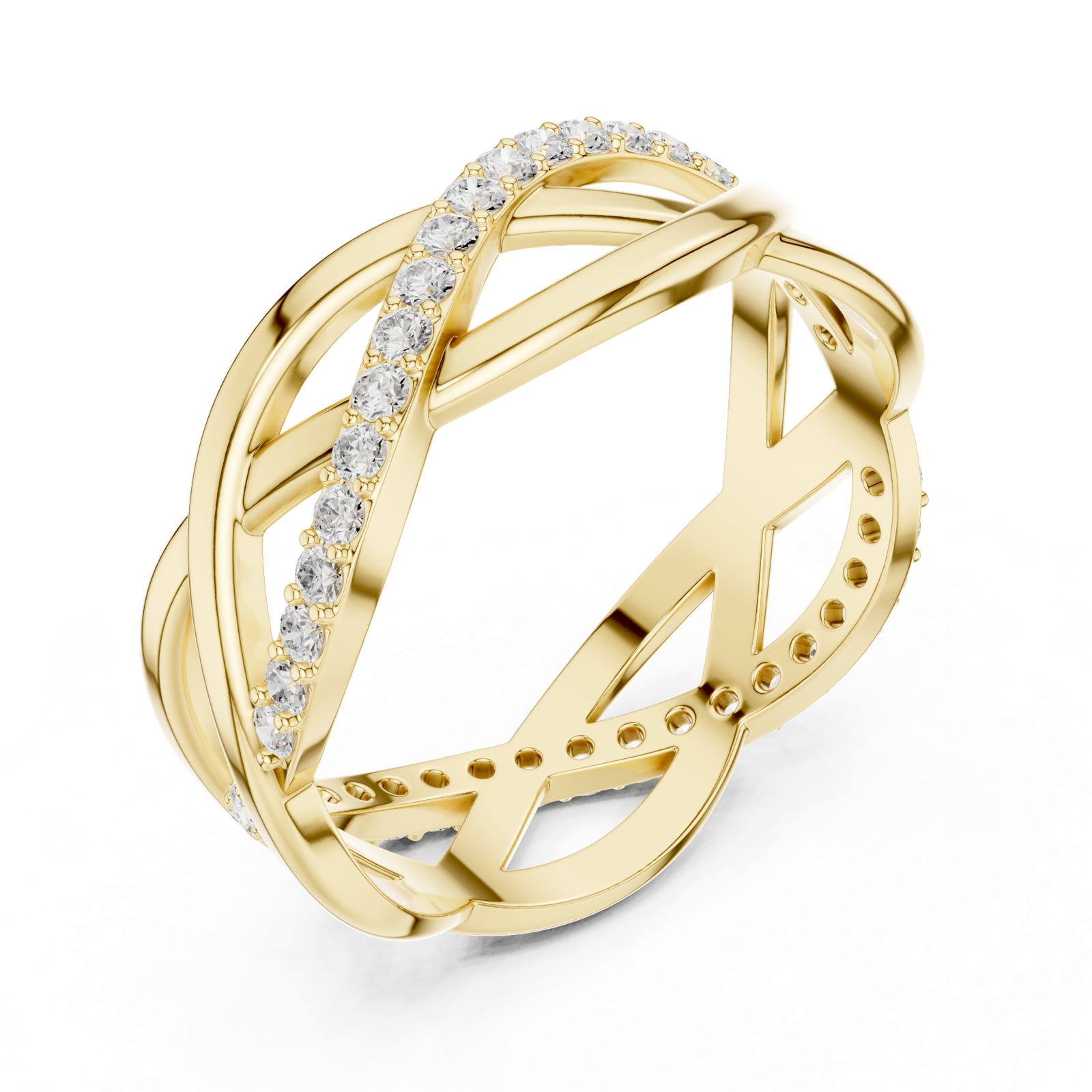 Gold Ring L22-R8, Yellow Gold, view 2