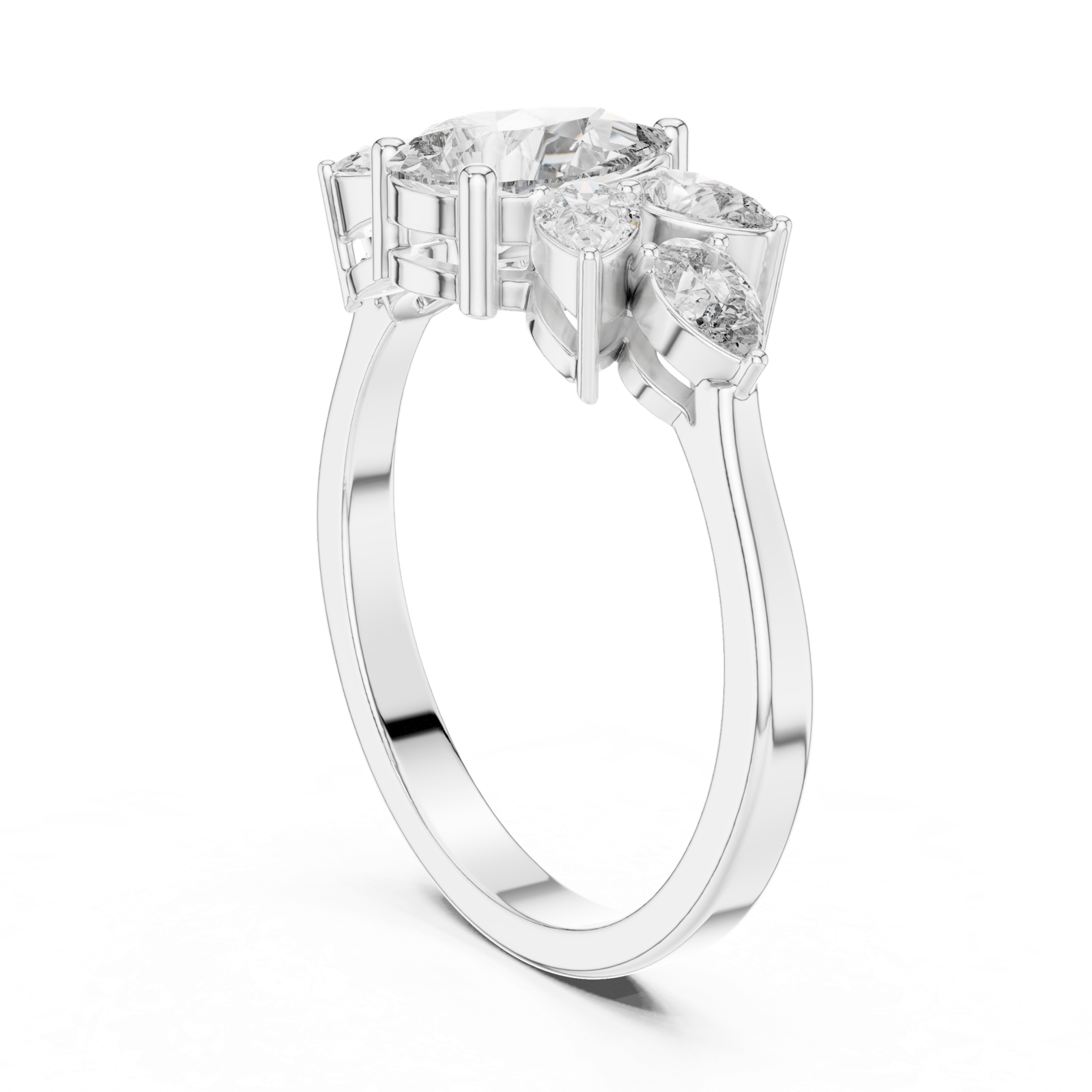 Gold Ring AVBLR-132, White Gold