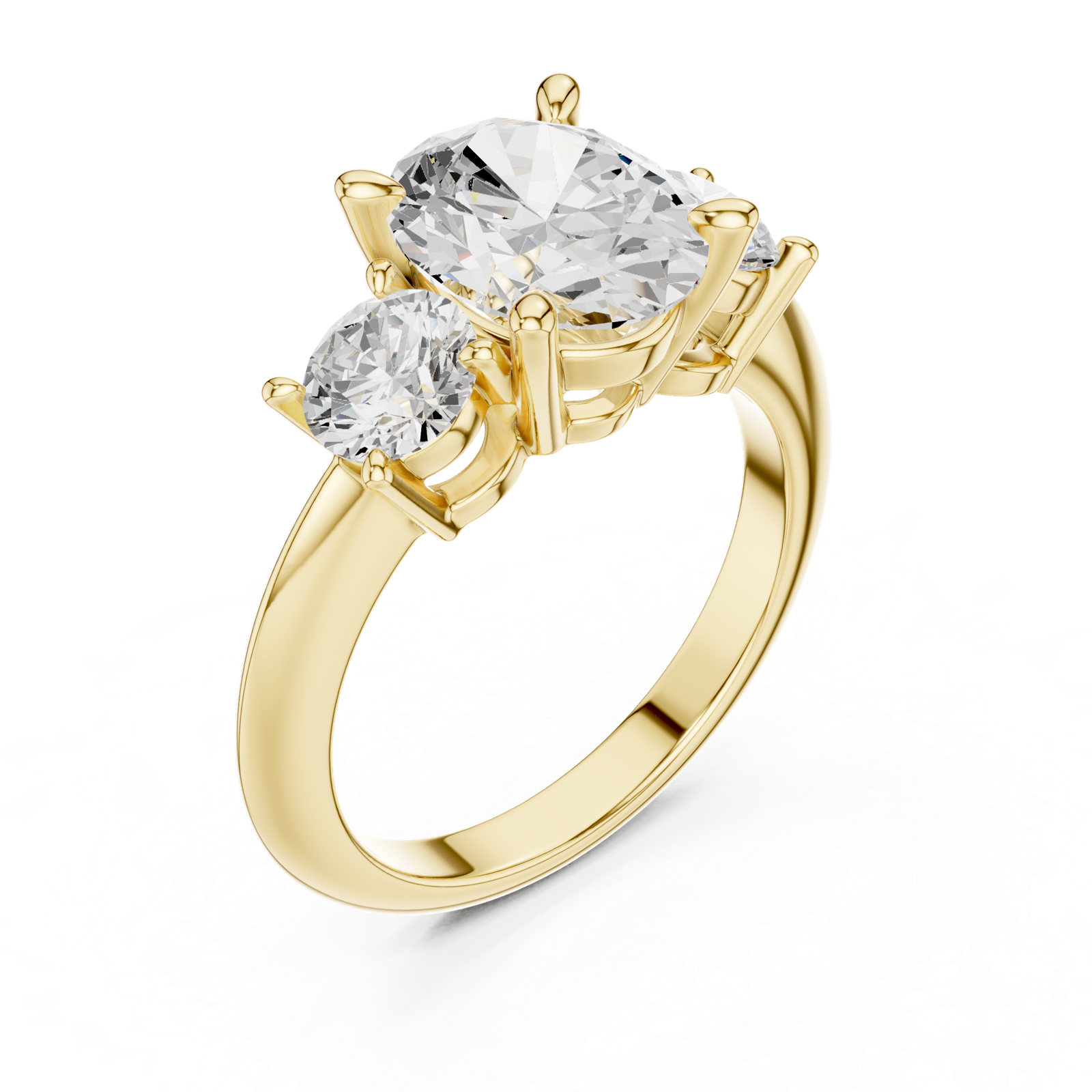Gold Ring DDLR-902, Yellow Gold, view 2