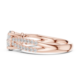 Gold Ring DDLR-713, Rose Gold, view 3