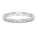 14K Solid Gold Lab Diamond Bracelet, White Gold