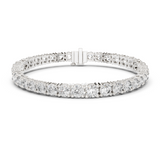 14K Solid Gold Lab Diamond Bracelet, White Gold