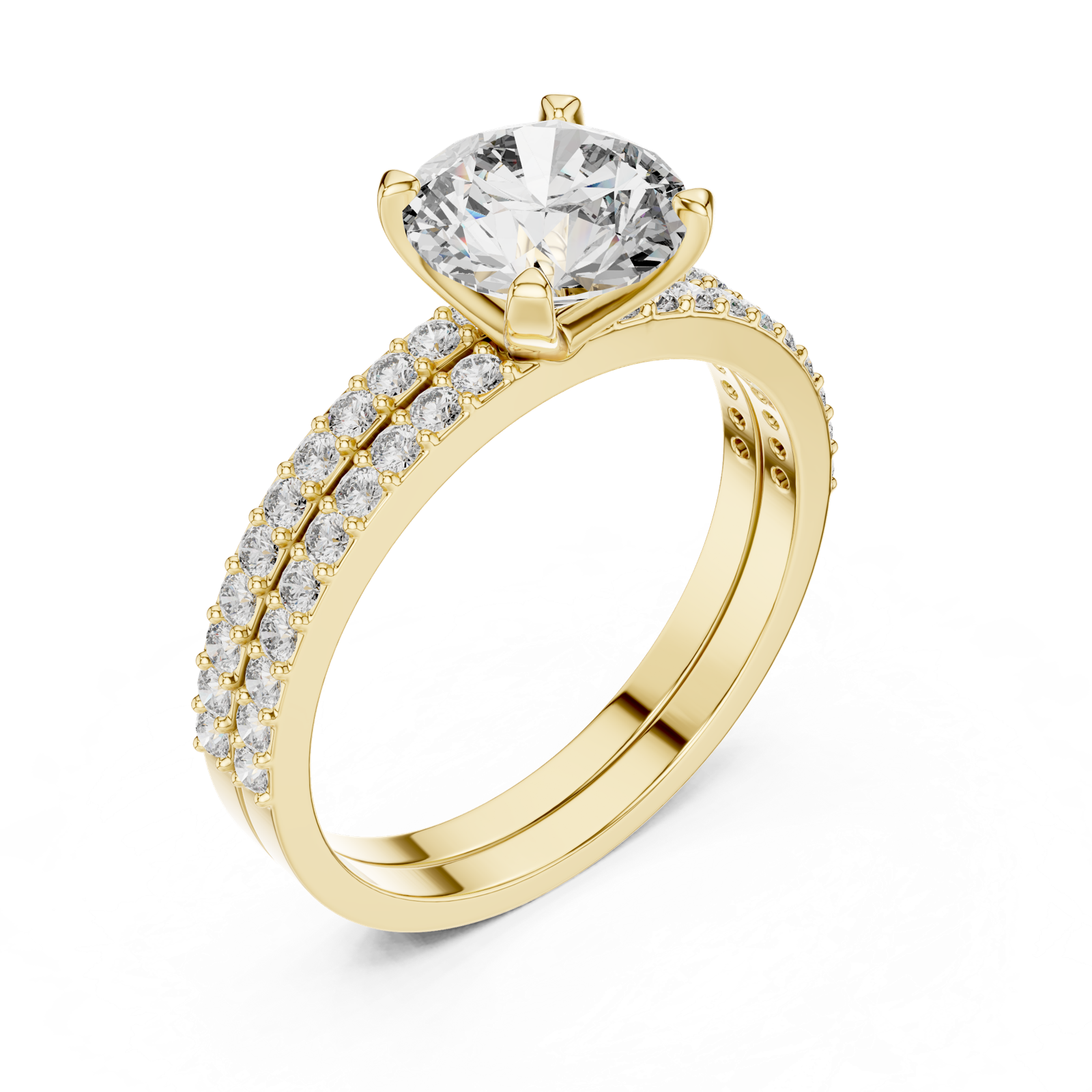 Gold Ring DDLR-008, Yellow Gold, view 2