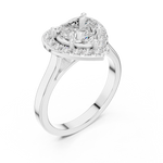 Gold Ring DDLR-360, White Gold, view 2