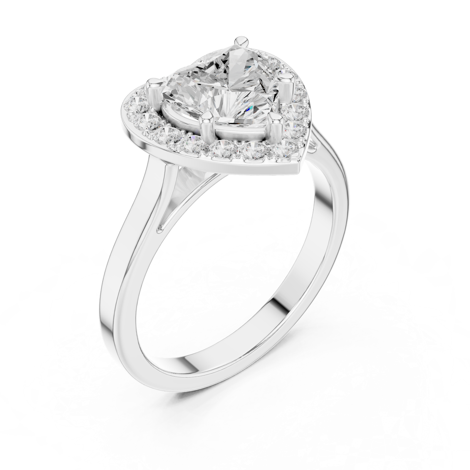 Gold Ring DDLR-360, White Gold, view 2