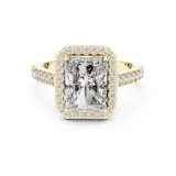Gold Ring DDLR-202, Yellow Gold, view 4