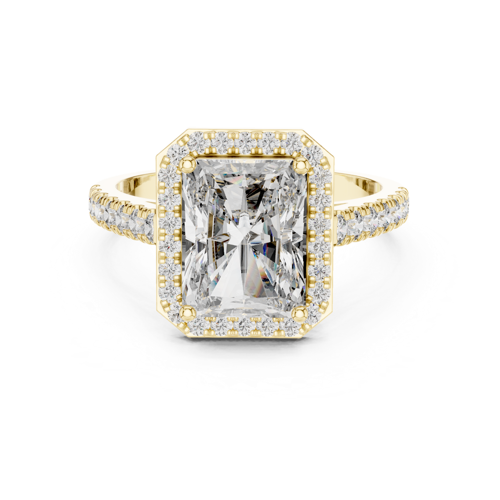 Gold Ring DDLR-202, Yellow Gold, view 4