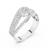 Gold Ring 19-120012L, White Gold, view 2