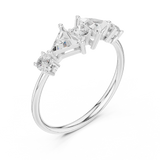 Gold Ring HLR-239, White Gold, view 2