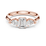 Gold Ring DDLR-579, Rose Gold, view 4