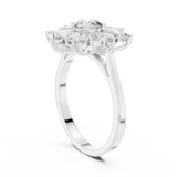 Gold Ring ALR-65, White Gold