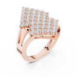 Gold Ring DDLR-463, Rose Gold, view 2