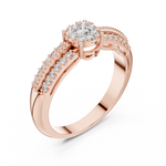 Gold Ring 19-120014L, Rose Gold, view 2