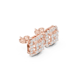 Gold Earrings ALJERV-479, Rose Gold, view 1